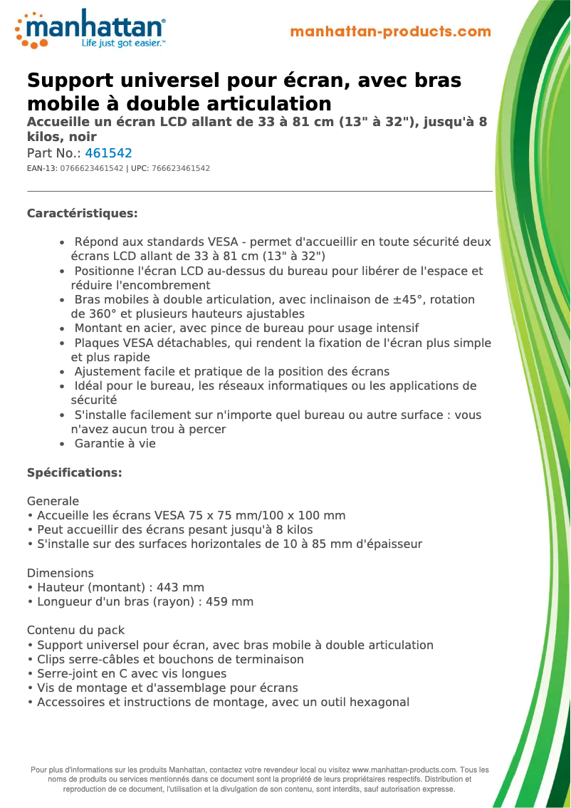 Image de la première page du manuel de l'appareil 461542