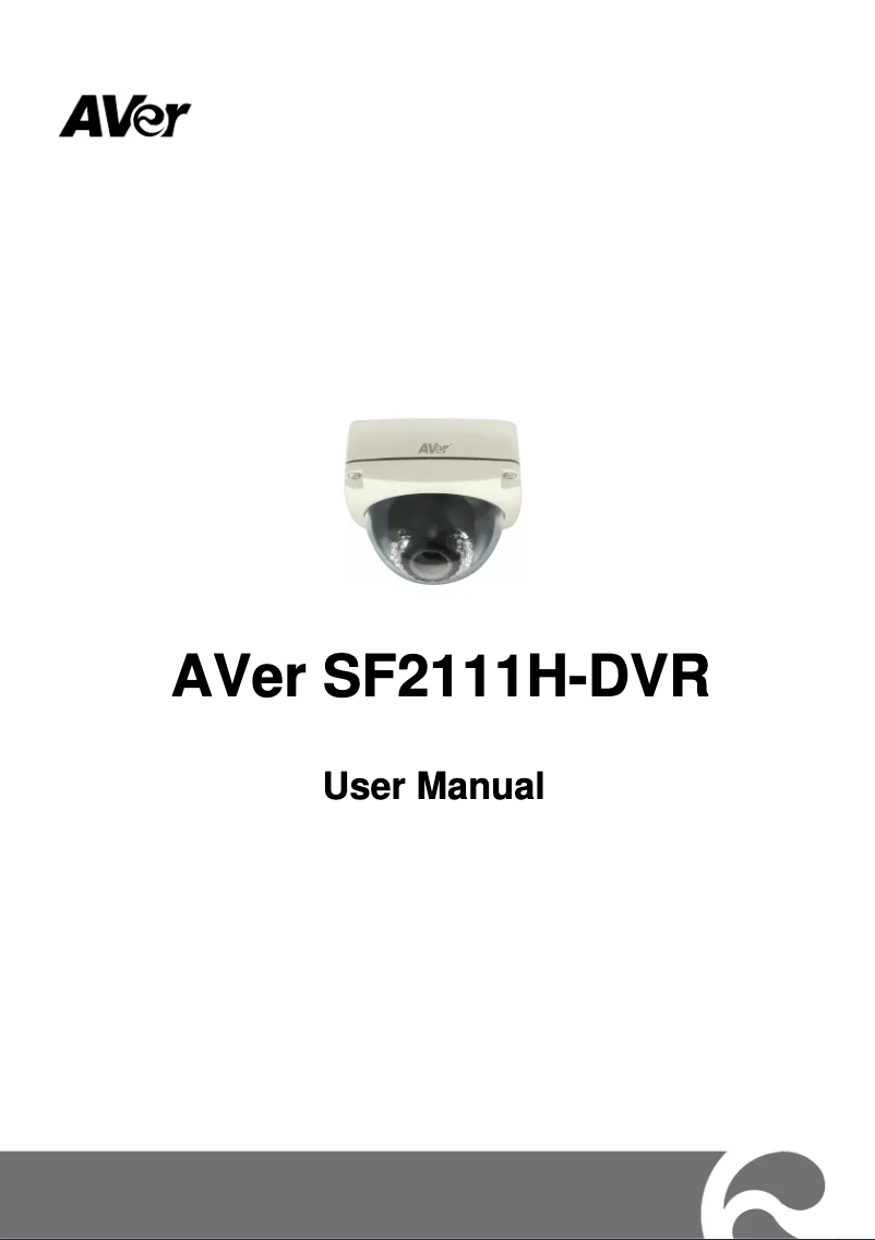 Page 1 de la notice Manuel utilisateur AVer SF2111H-DR