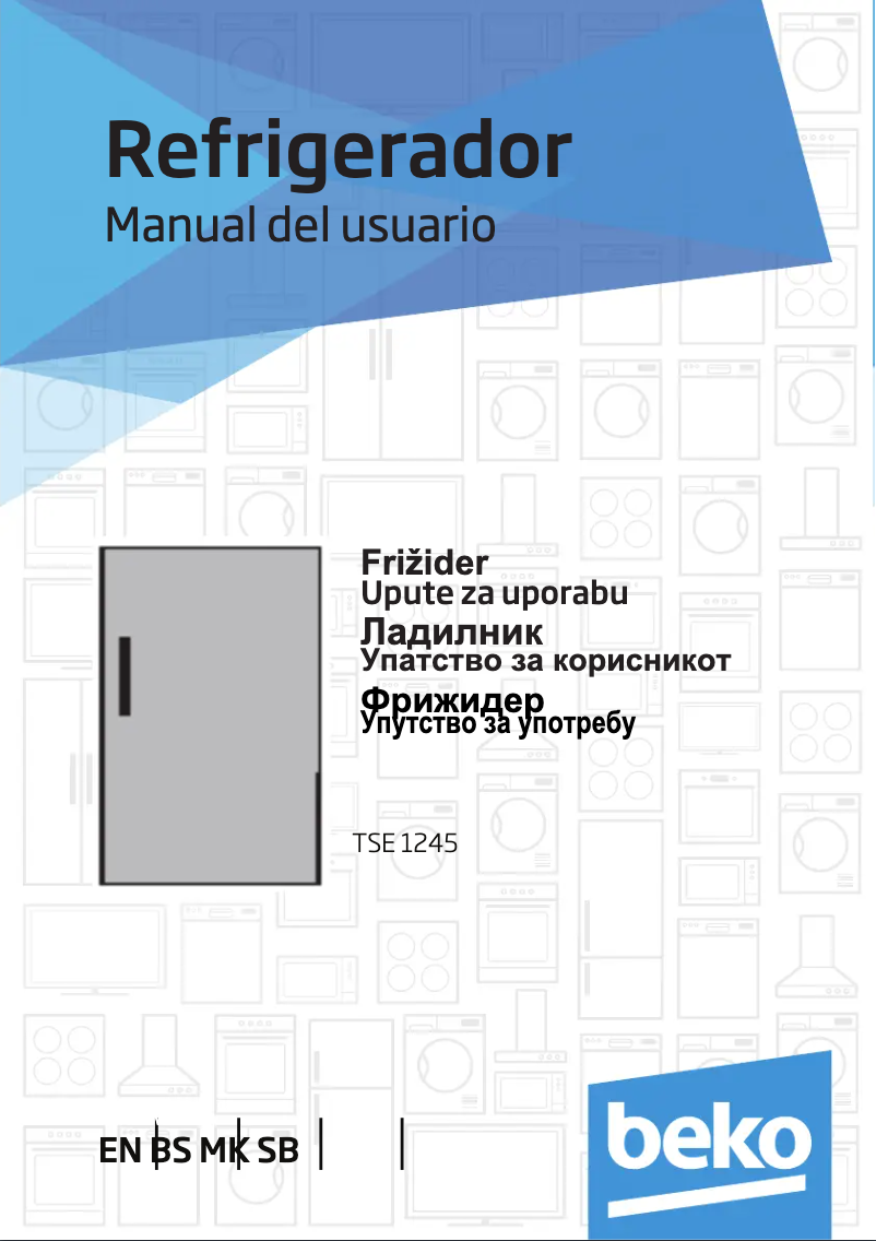 Page 1 de la notice Manuel utilisateur Beko TSE1245