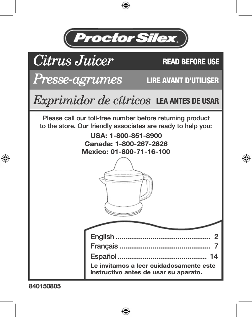 Image de la première page du manuel de l'appareil 66332RY