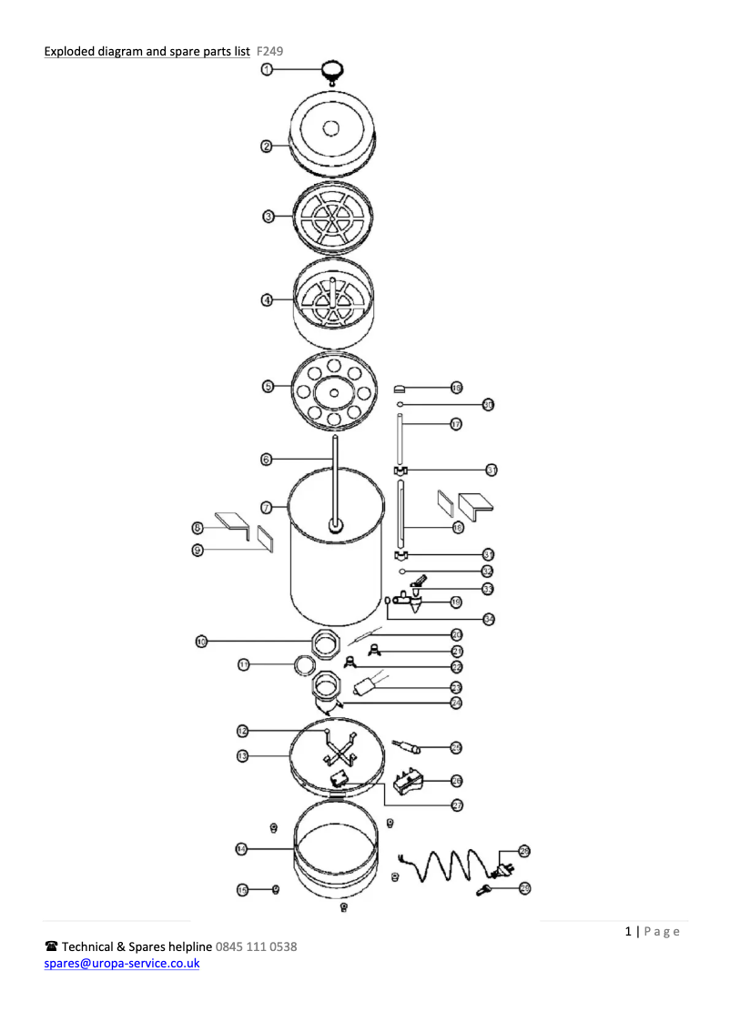 Page n°1 - Schéma de câblage Buffalo F249