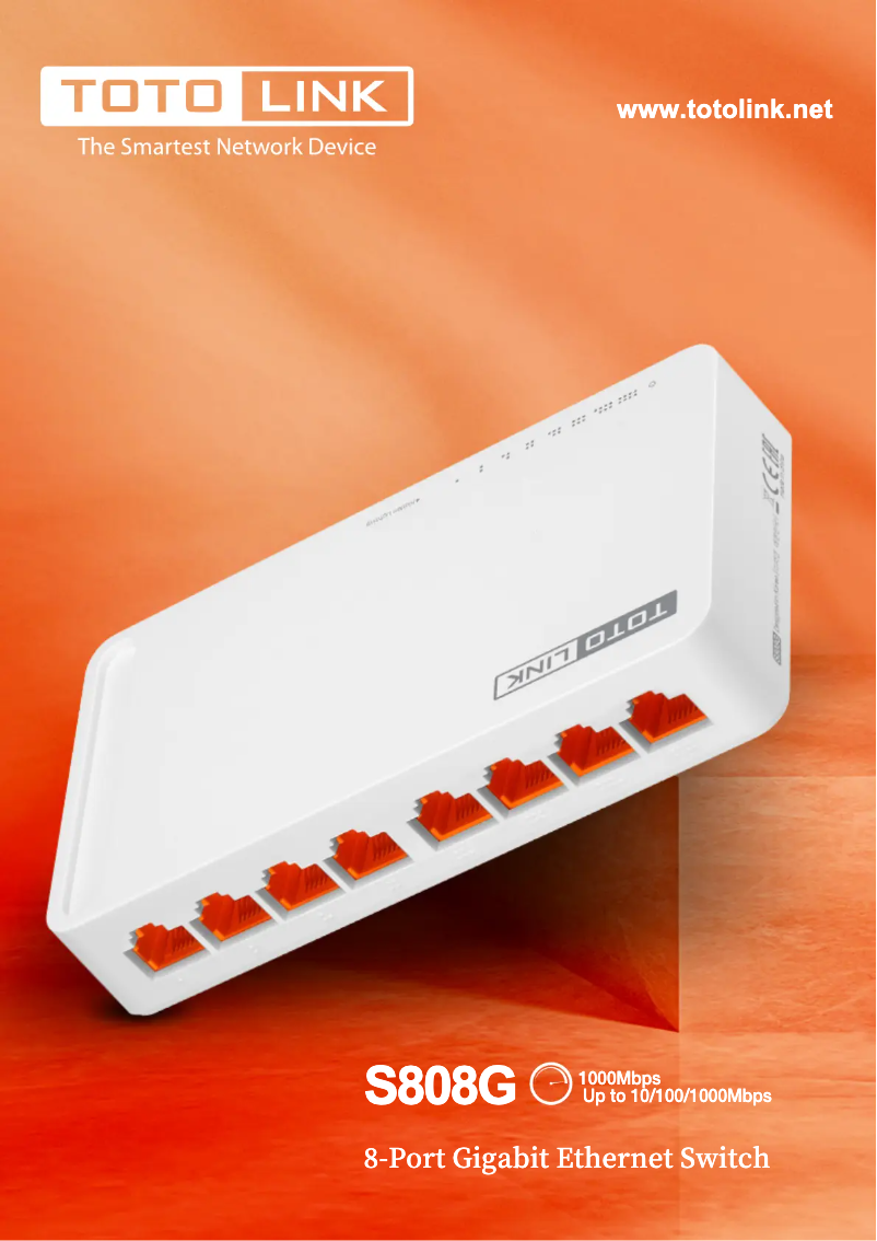 Page 1 de la notice Manuel utilisateur Totolink S808G