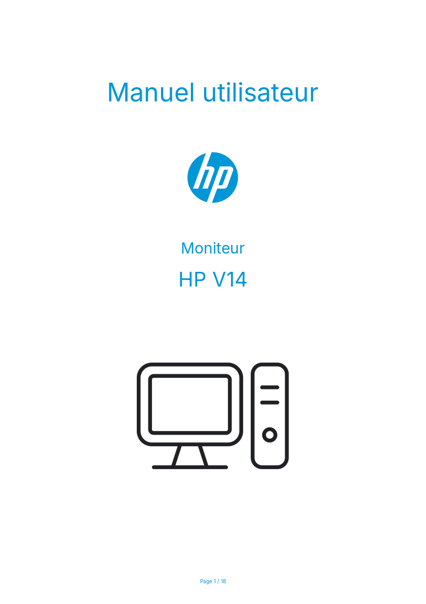 Image de la première page du manuel de l'appareil V14