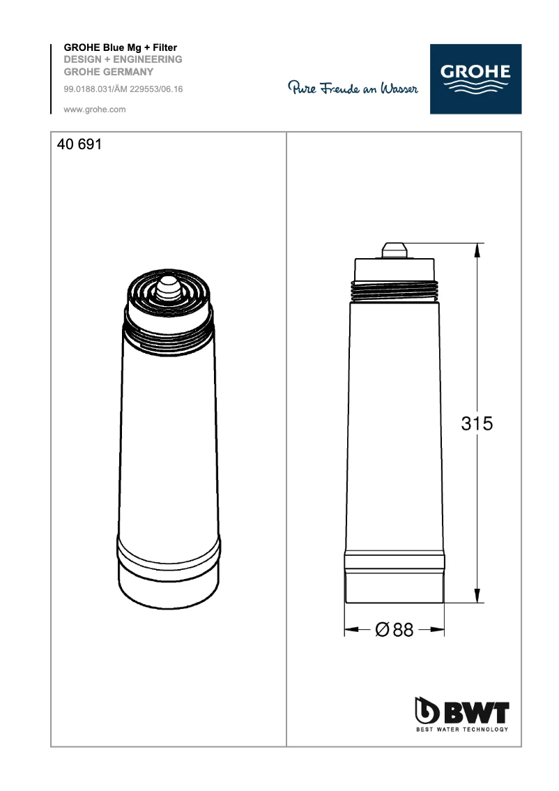 Page n°1 - Manuel utilisateur Grohe 40691001