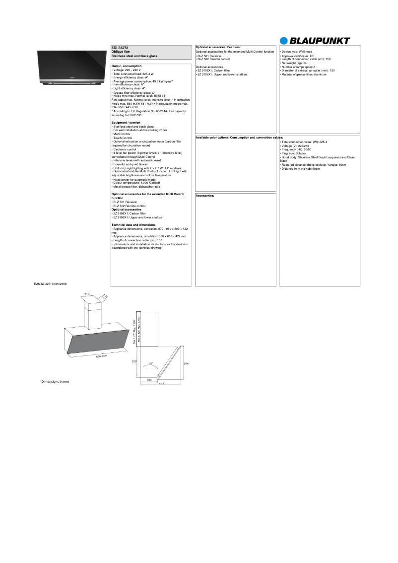 Image de la première page du manuel de l'appareil 5DL66751