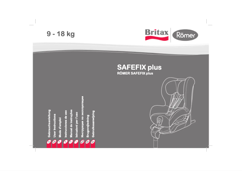 Image de la première page du manuel de l'appareil Safefix plus