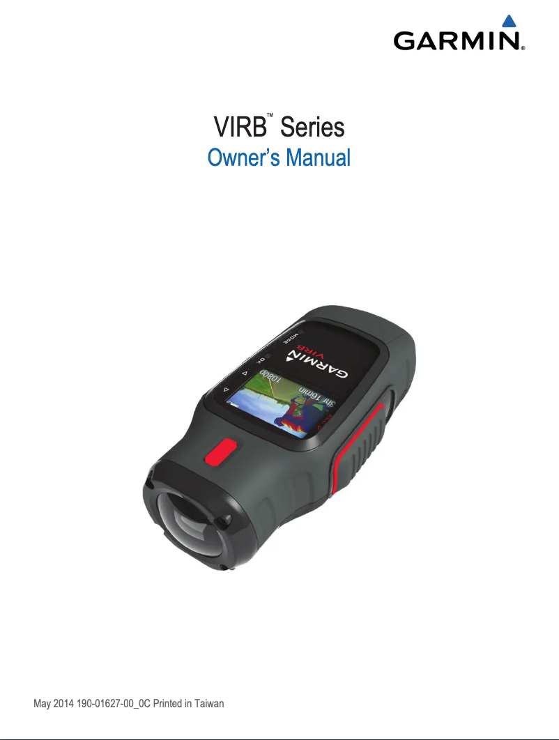 Image de la première page du manuel de l'appareil Virb Elite Cycling Bundle