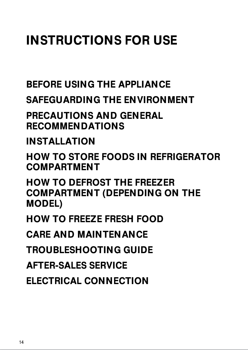 Página 1 del manual Manual de usuario Whirlpool ARC 7492 W