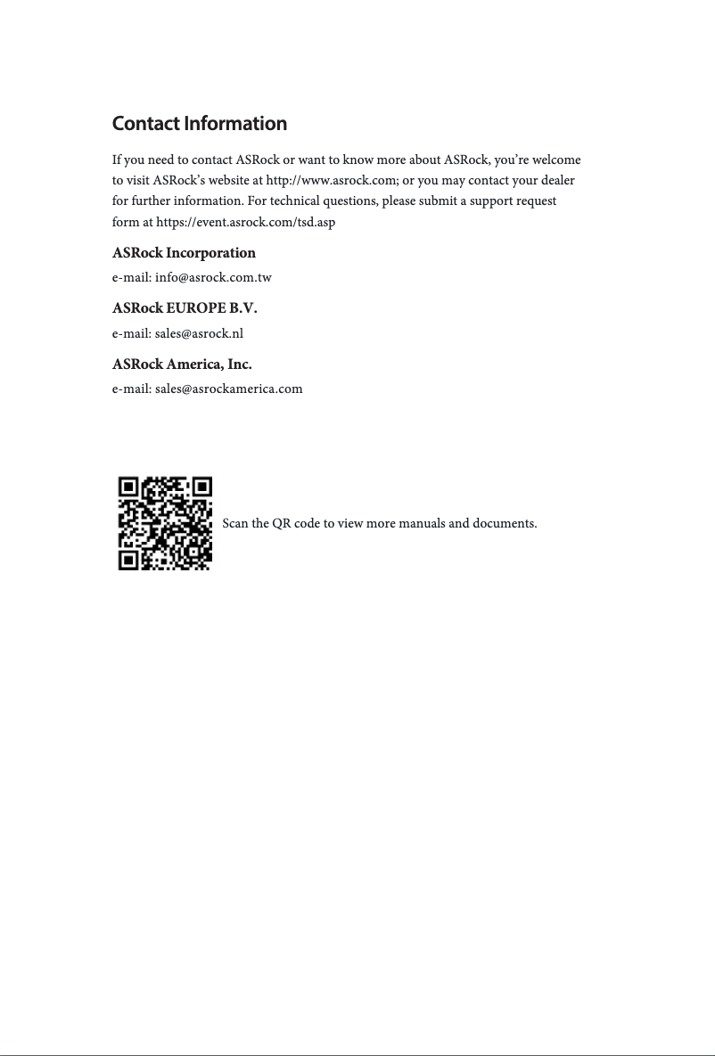 Page n°1 - Manuel utilisateur Asrock B550M-HVS SE