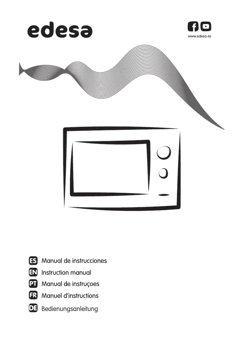 Page 1 de la notice Manuel utilisateur Edesa EMW-2020-IG WH
