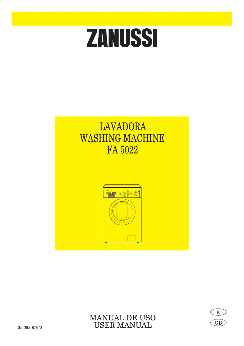 Page n°1 - Manuel utilisateur Zanussi FA 5022