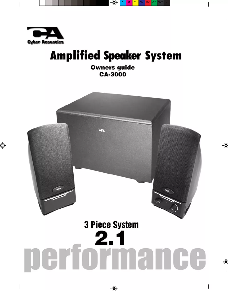 Image de la première page du manuel de l'appareil CA-3000