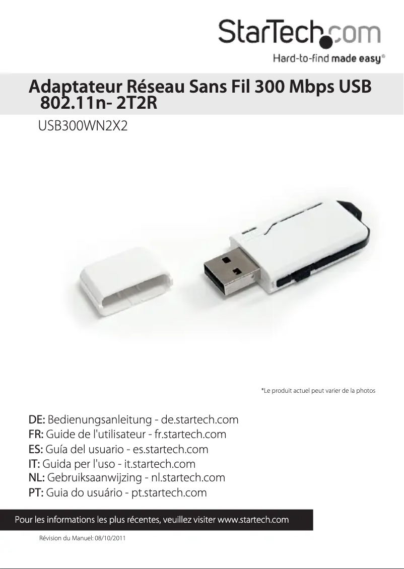 Image de la première page du manuel de l'appareil USB300WN2X2