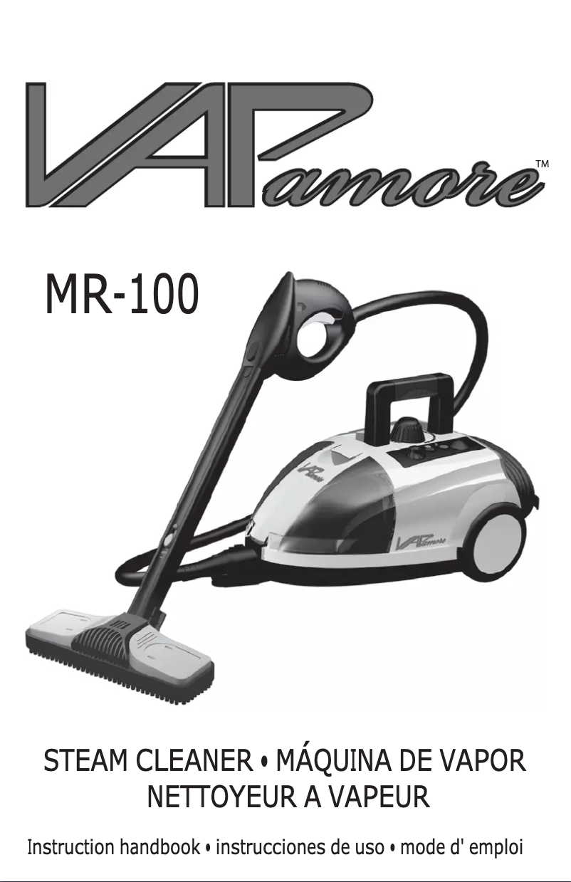Page 1 of the manual User Manual Vapamore Primo MR-100