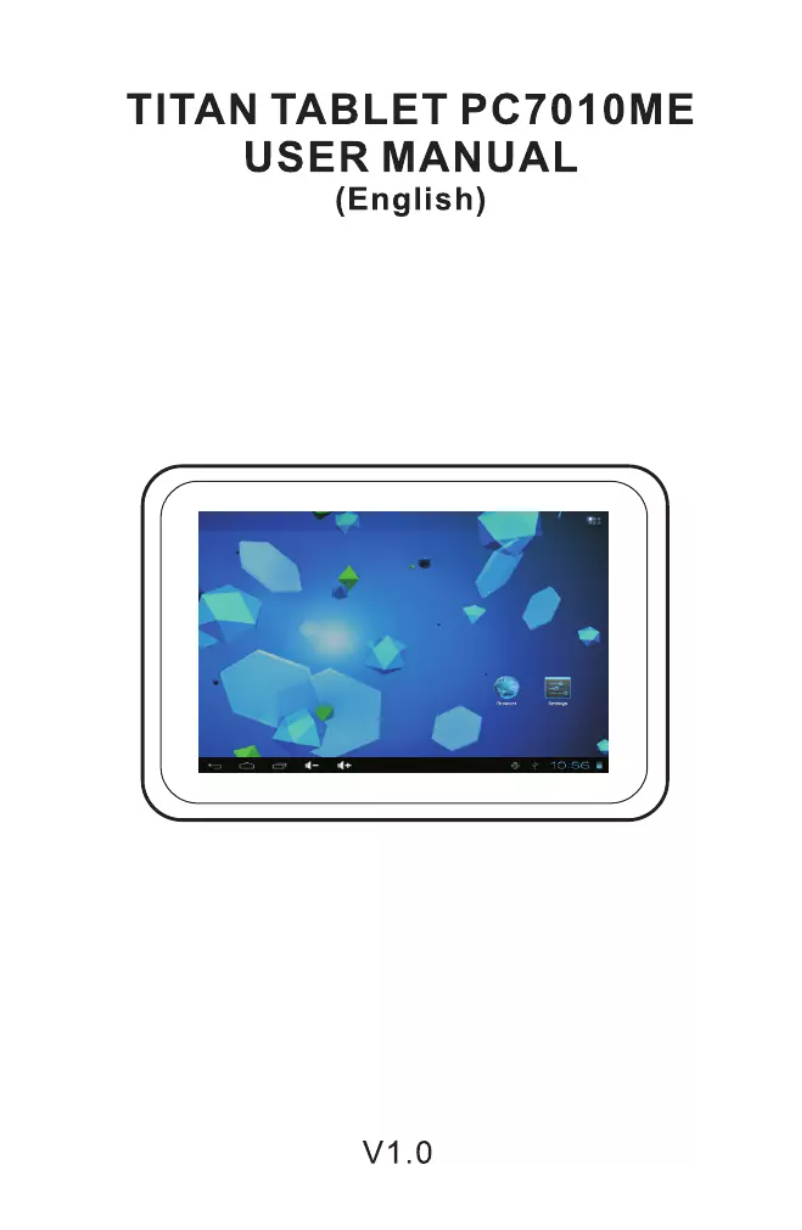 Page 1 of the manual User Manual Titan MID 7010