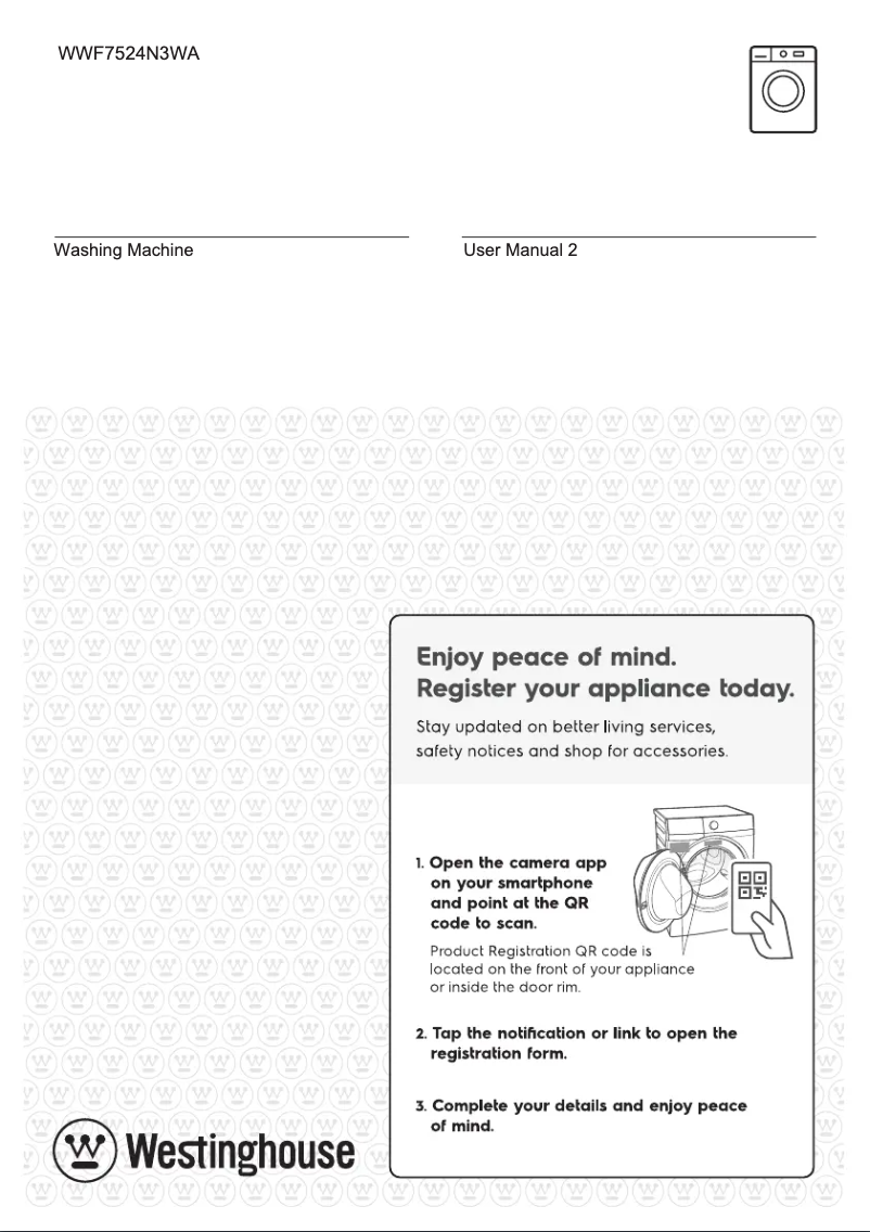Imagen de la primera página del manual del dispositivo WWF7524N3WA