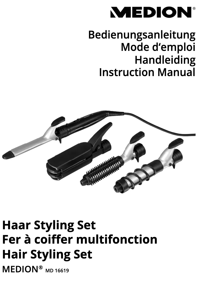 Image de la première page du manuel de l'appareil MD 16619
