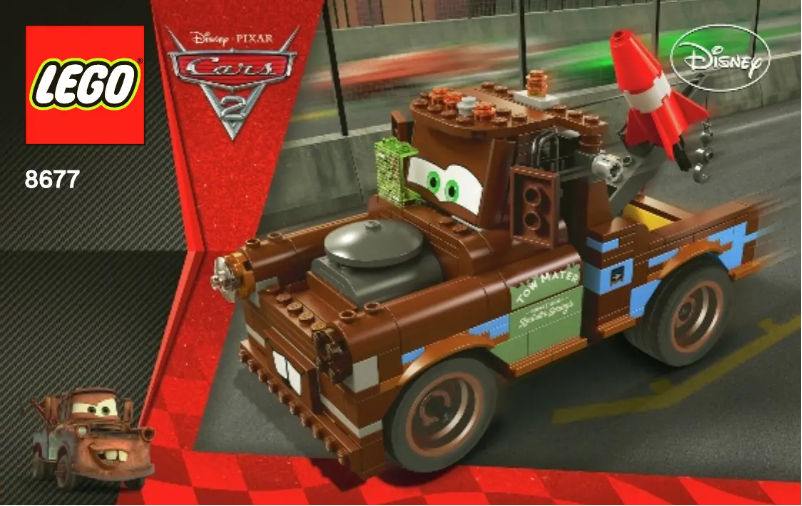 Page 1 de la notice Manuel utilisateur Lego Cars 8677