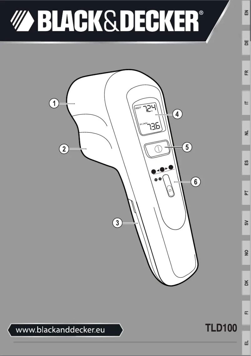 Page 1 de la notice Manuel utilisateur Black & Decker TLD100