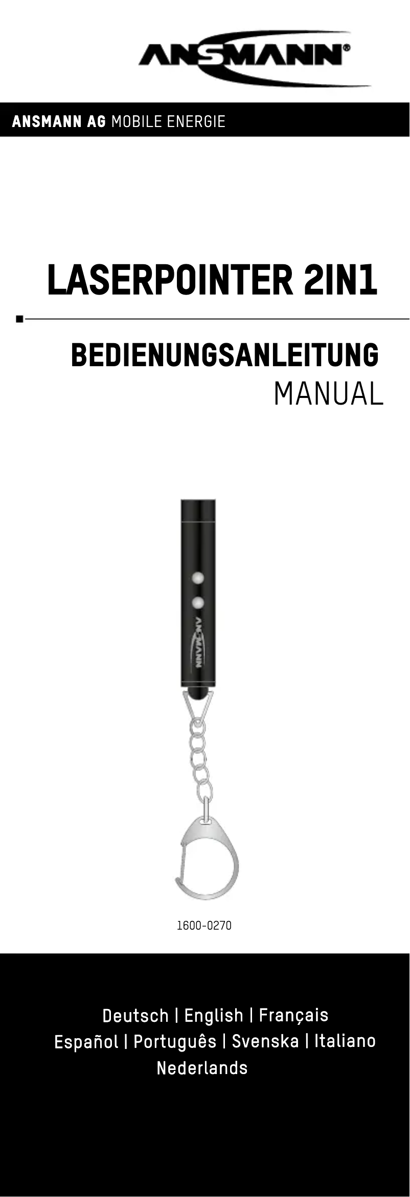 Image de la première page du manuel de l'appareil Laserpointer 2in1