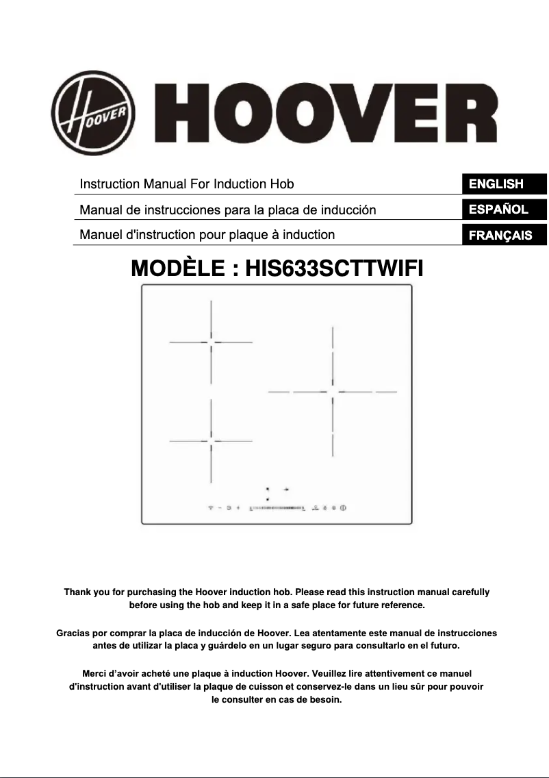 Image de la première page du manuel de l'appareil HIS633SCTTWIFI