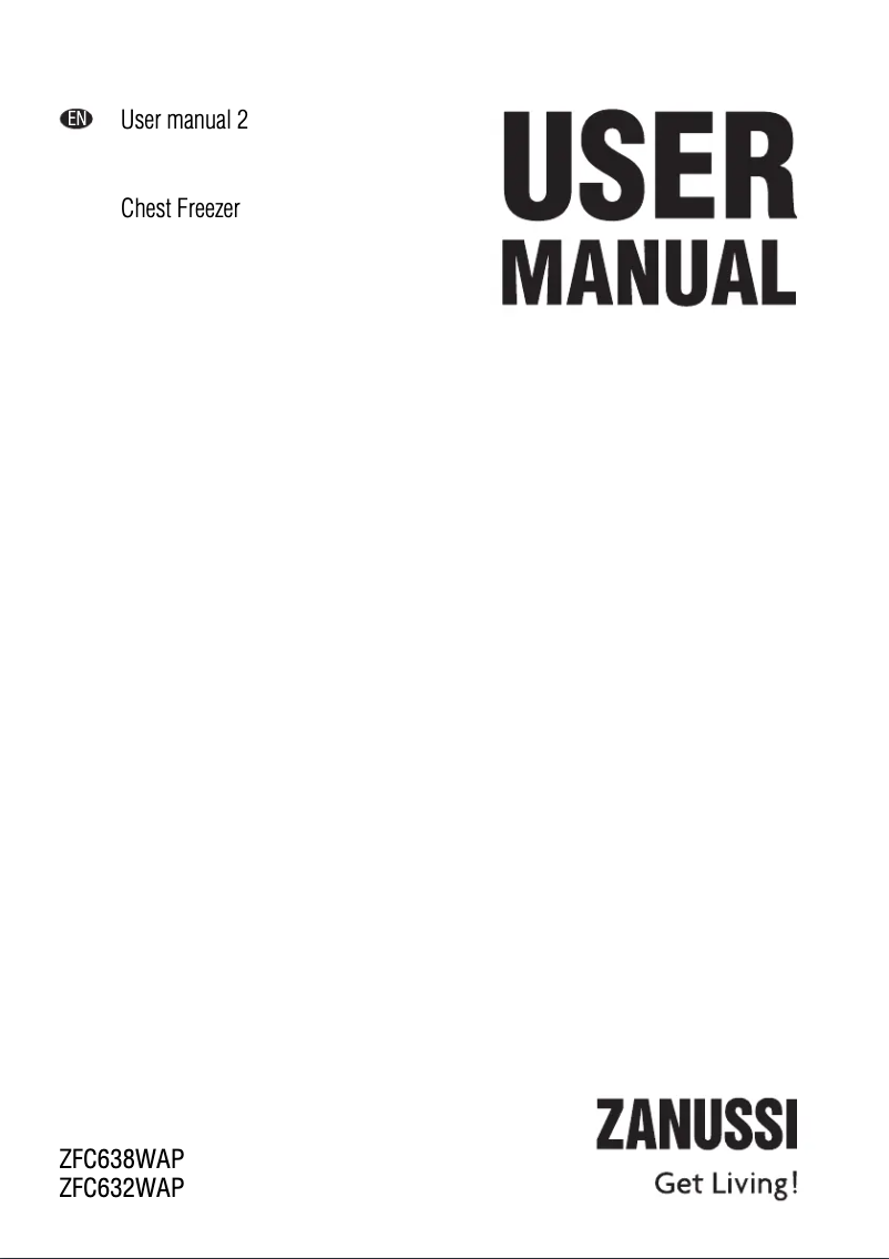 Page n°1 - Manuel utilisateur Zanussi ZFC 632 WAP