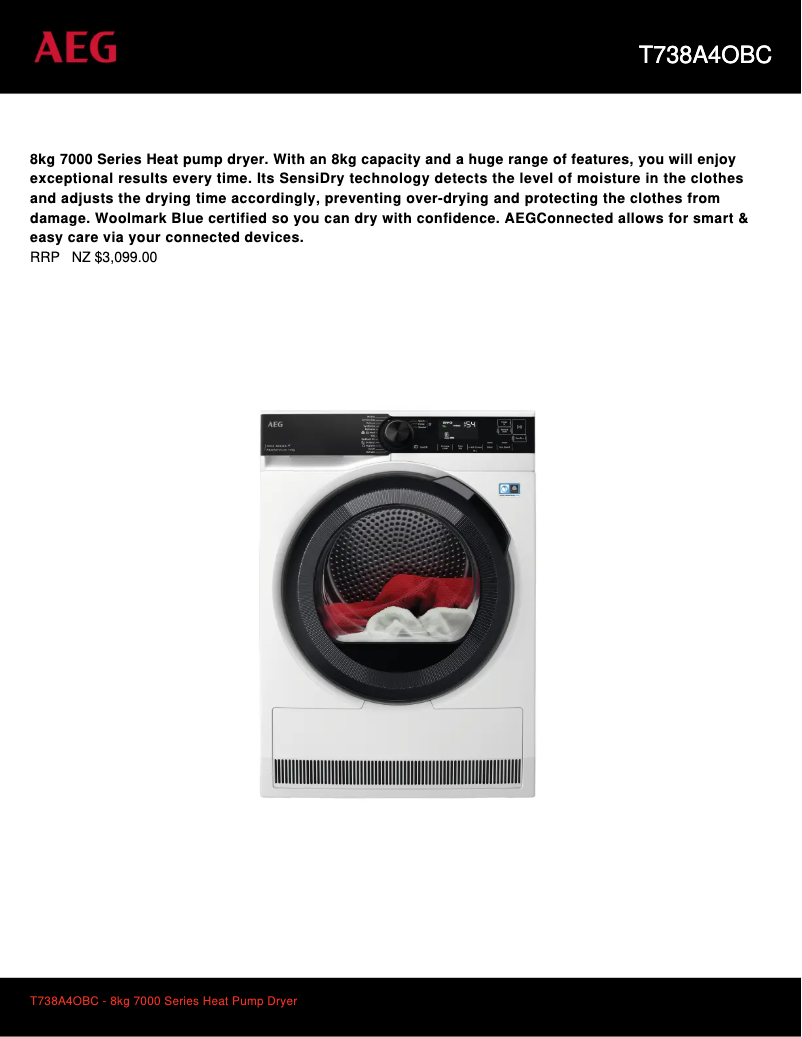 Imagen de la primera página del manual del dispositivo T738A4OBC