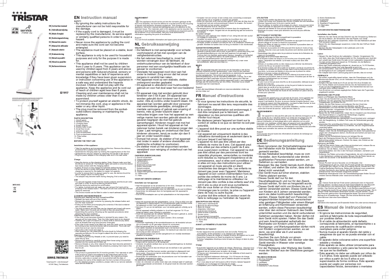 Image de la première page du manuel de l'appareil SZ-1917