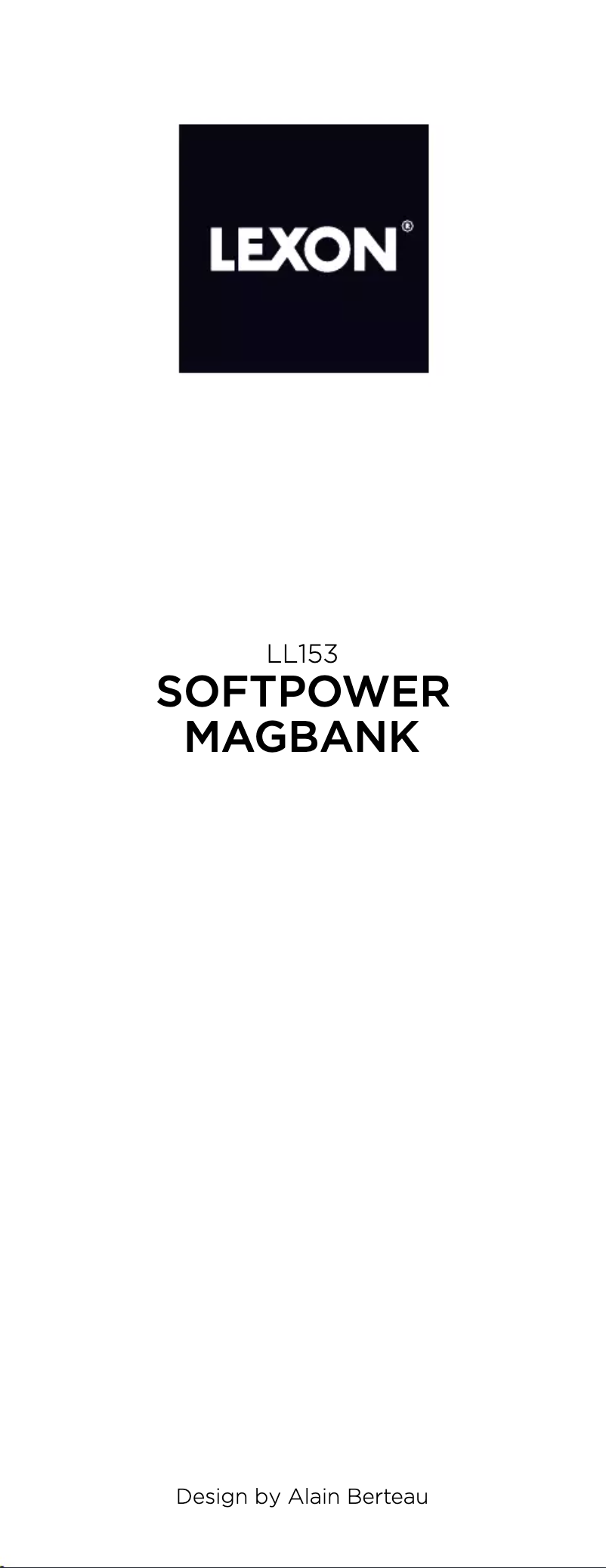 Página 1 del manual Manual de usuario Lexon Softpower Magbank
