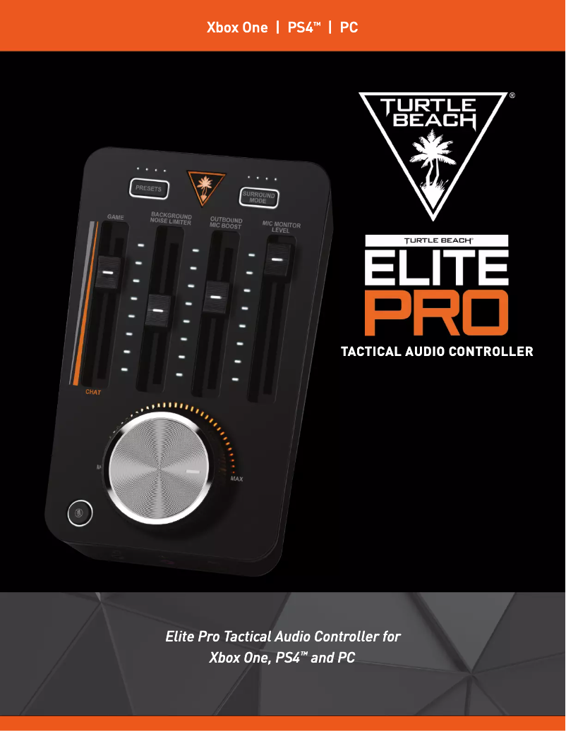 Page n°1 - Manuel utilisateur Turtle Beach Elite Pro