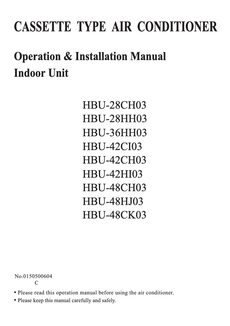 Page 1 de la notice Manuel utilisateur Haier HBU-48CH03