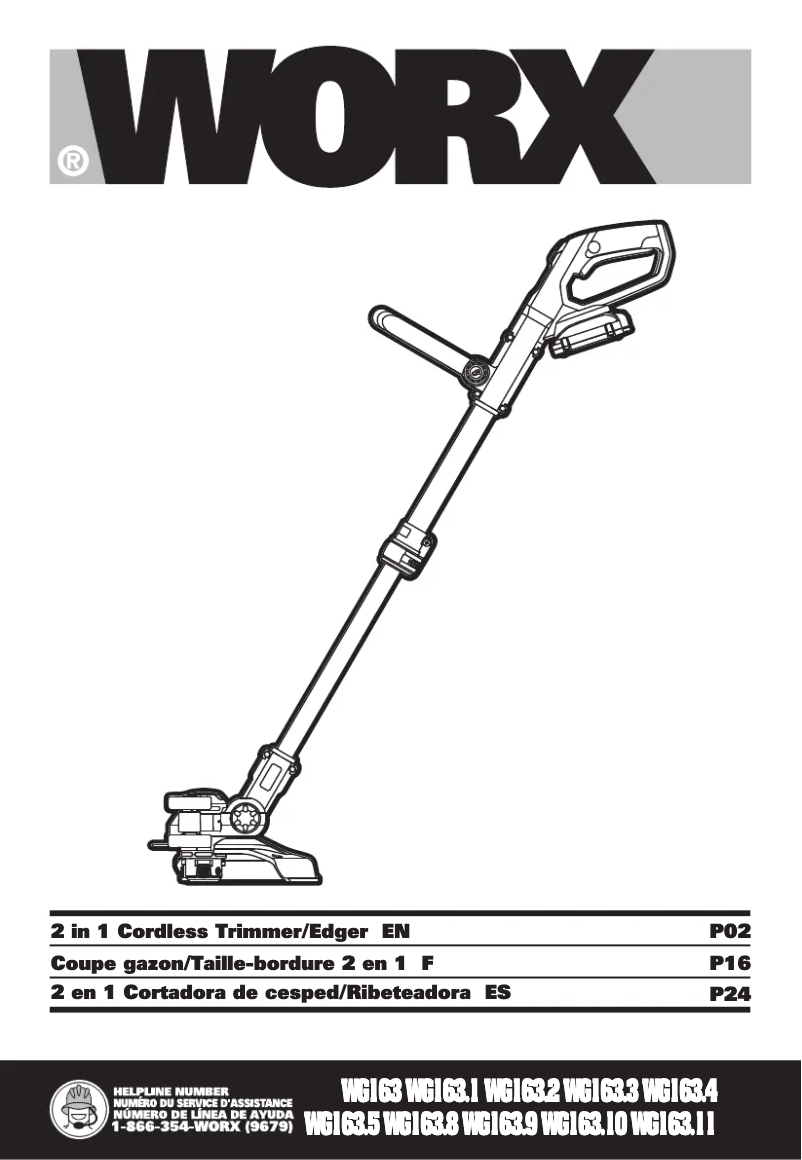 Página 1 del manual Manual de usuario Worx WG163