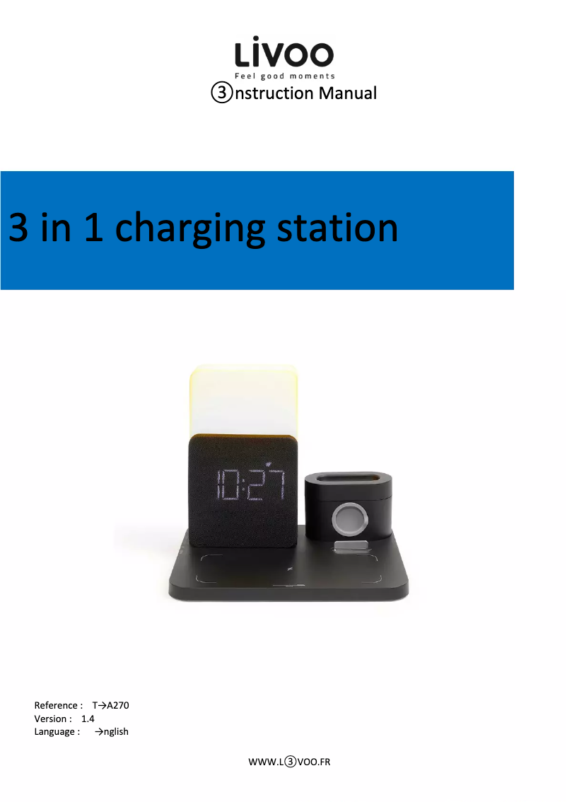 Page n°1 - Manuel utilisateur Livoo TEA270