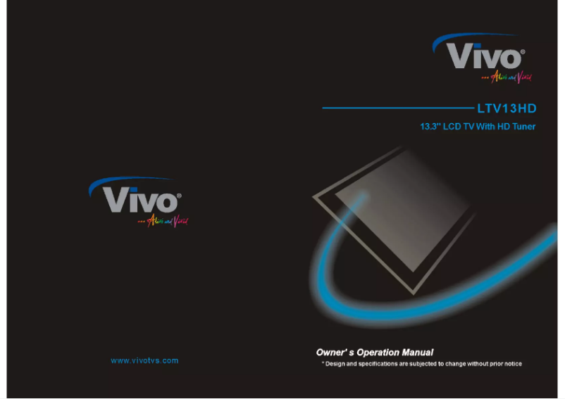 Imagen de la primera página del manual del dispositivo LTV13HD