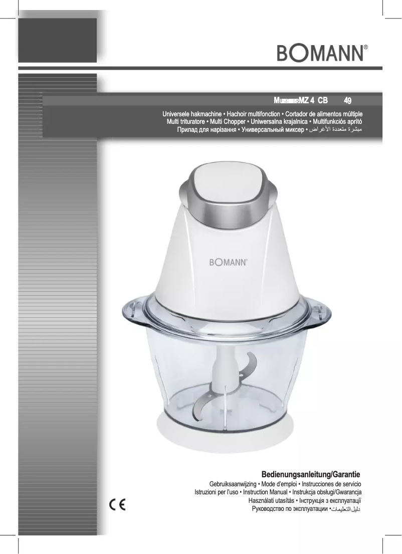 Page 1 de la notice Manuel utilisateur Bomann MZ 449 CB