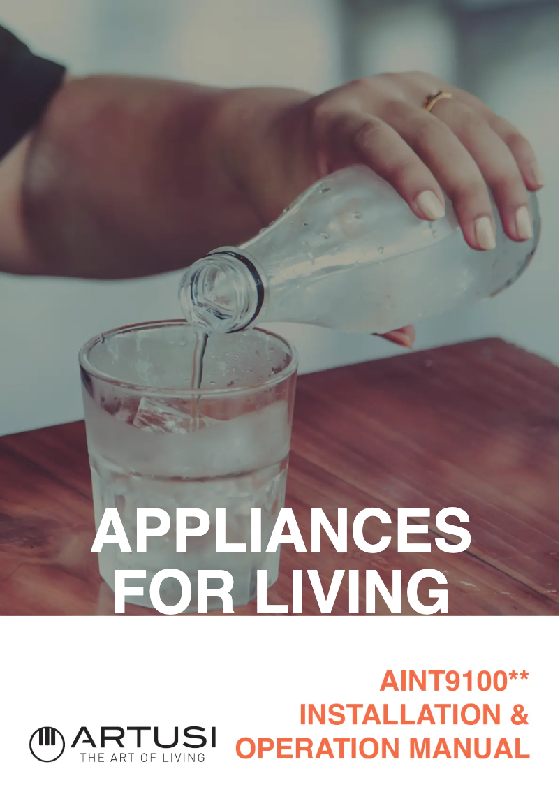 Page 1 de la notice Manuel utilisateur Artusi AINT9100FDIW