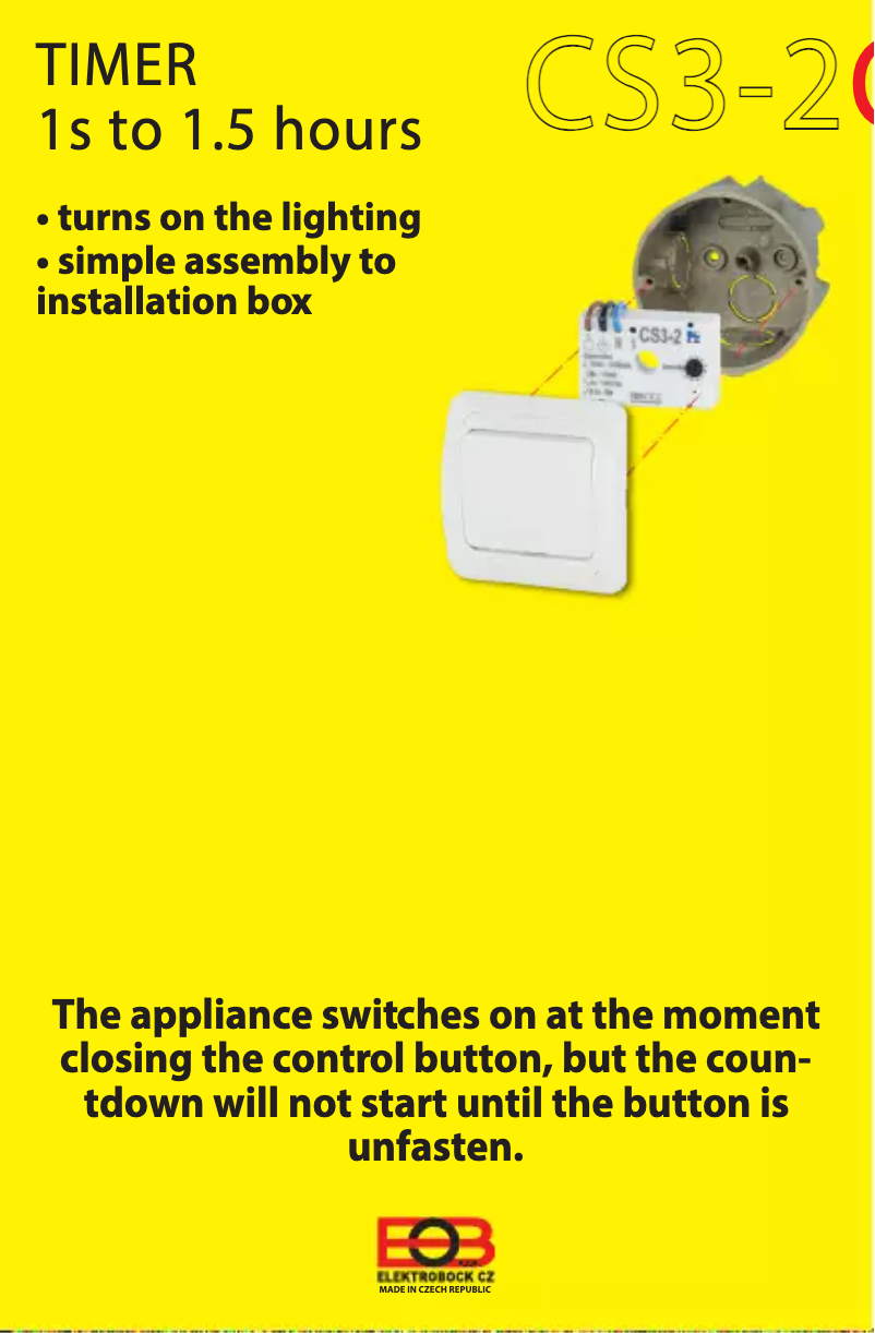 Page 1 de la notice Manuel utilisateur Elektrobock CS3-2
