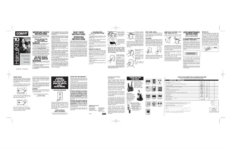 Página 1 del manual Manual de usuario Conair HC90RGB