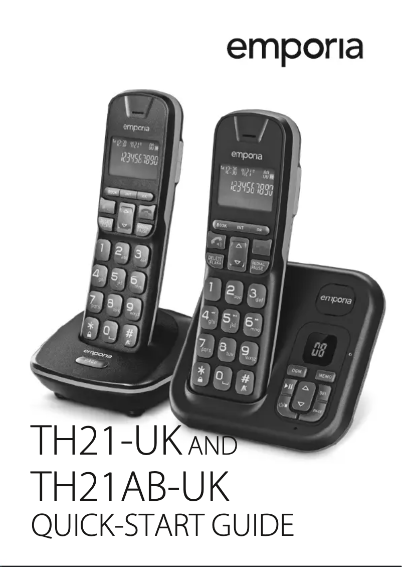 Página 1 del manual Manual de usuario Emporia TH21AB