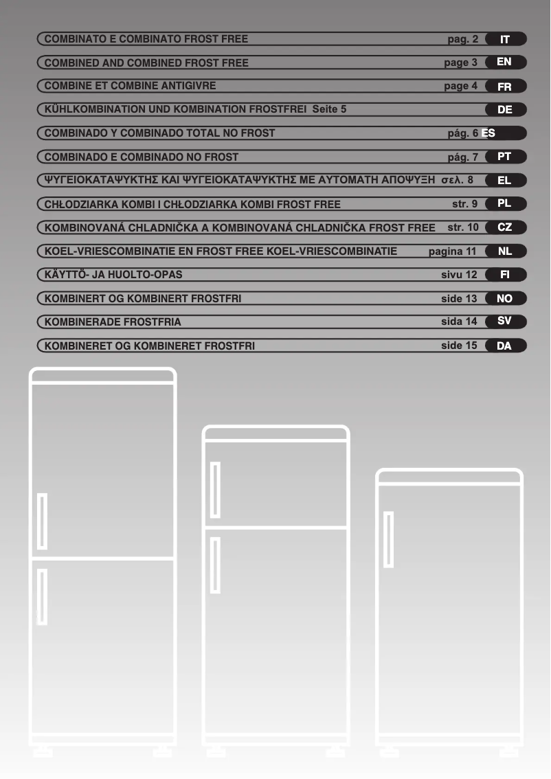 Page 1 de la notice Manuel utilisateur Hoover HCF 5176 A