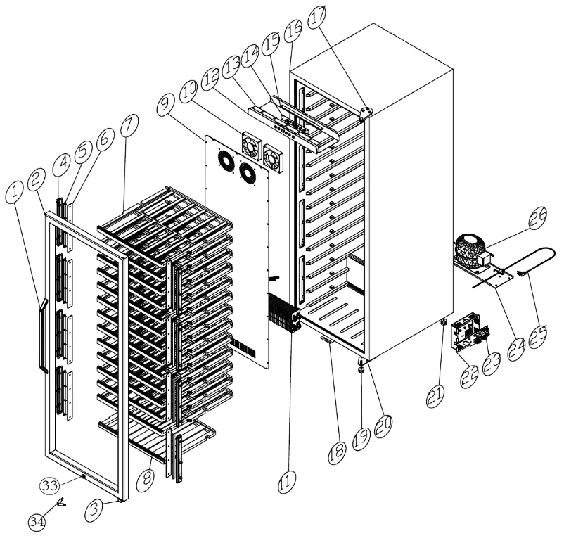 Page 1 de la notice Schéma de câblage Avanti WCF149SE3S