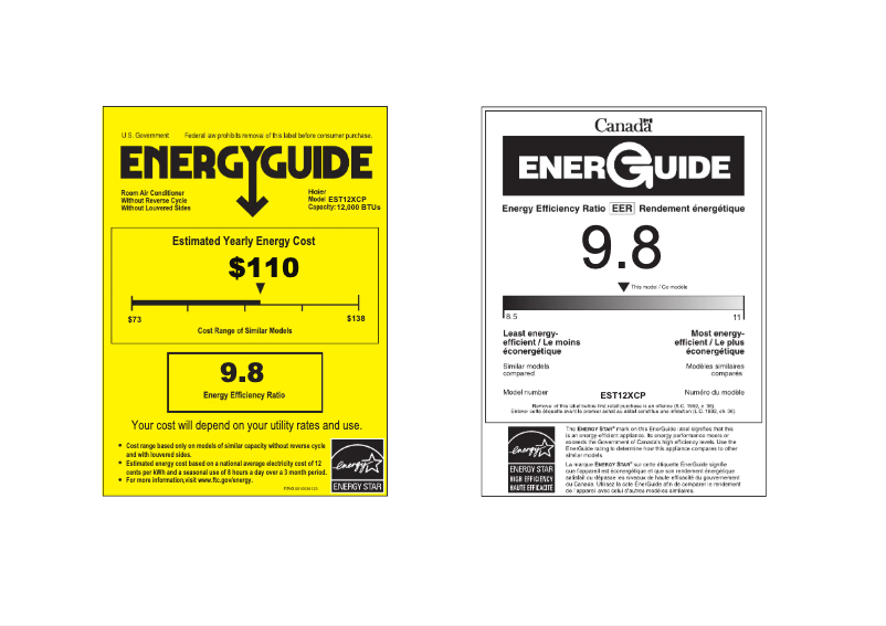 Image de la première page du manuel de l'appareil EST12XCP