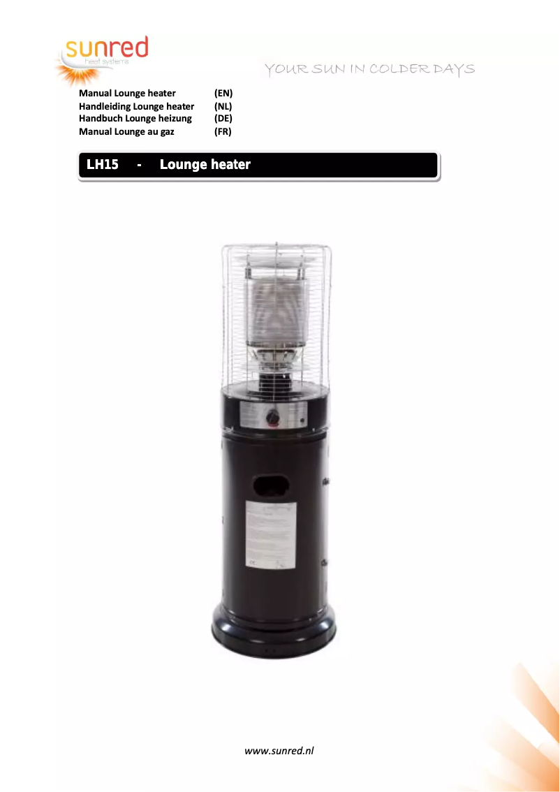 Page n°1 - Manuel utilisateur SunRed Propus