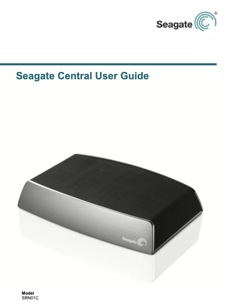 Page n°1 - Manuel utilisateur Seagate Central SRN01C