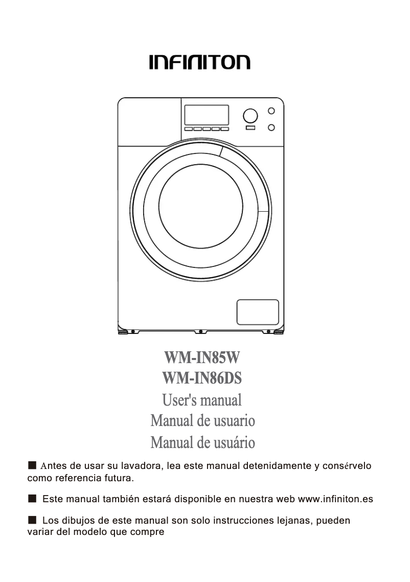 Page n°1 - Manuel utilisateur Infiniton WM-IN85W