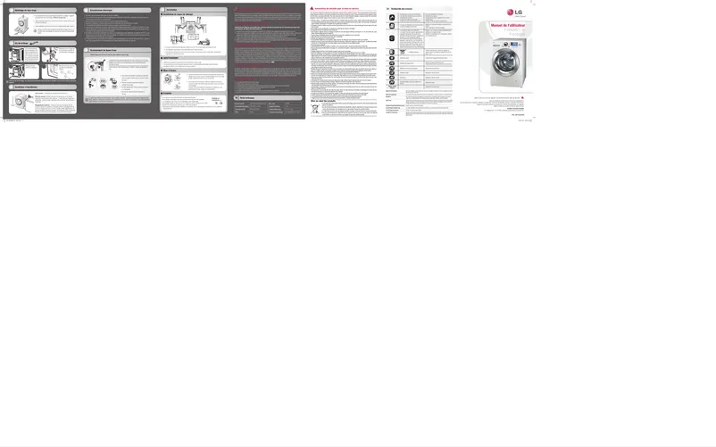 Page 1 de la notice Manuel utilisateur LG F1443KD
