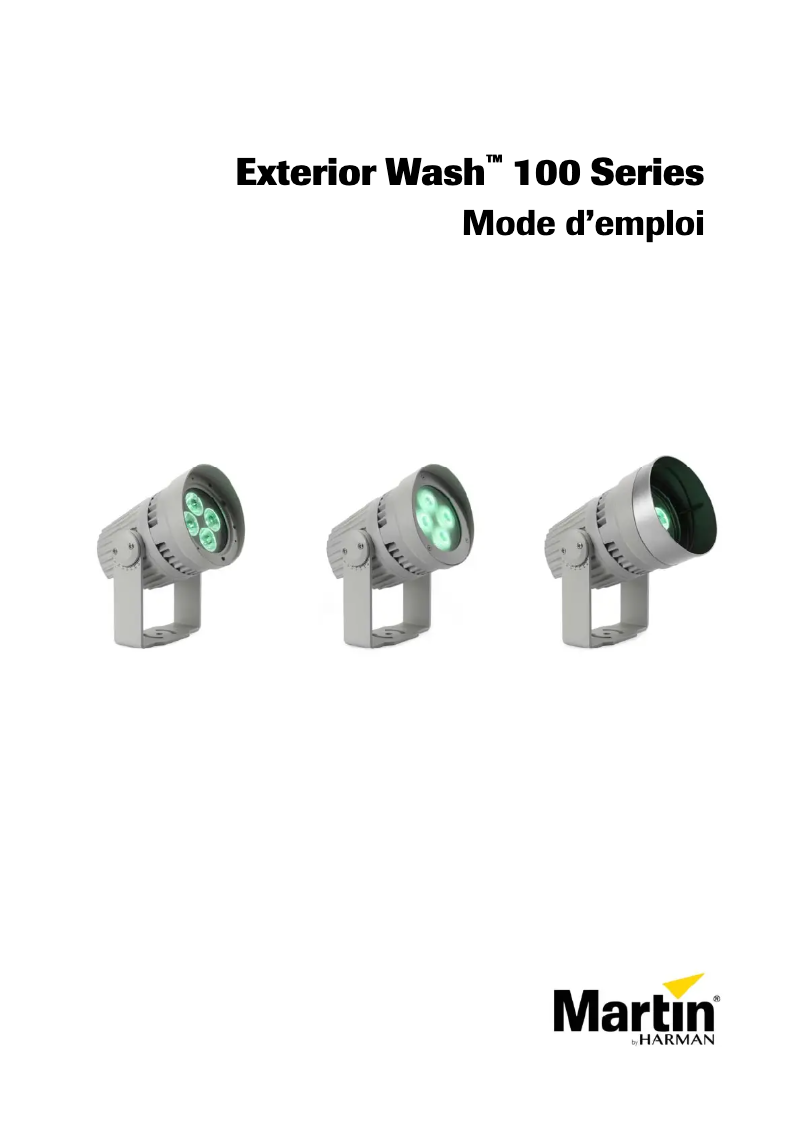 Page n°1 - Manuel utilisateur Martin Exterior Wash 110