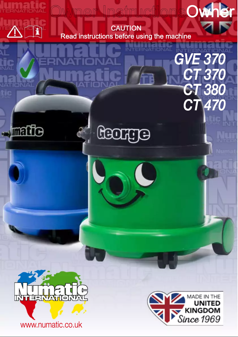 Página 1 del manual Manual de usuario Numatic George GVE370-2