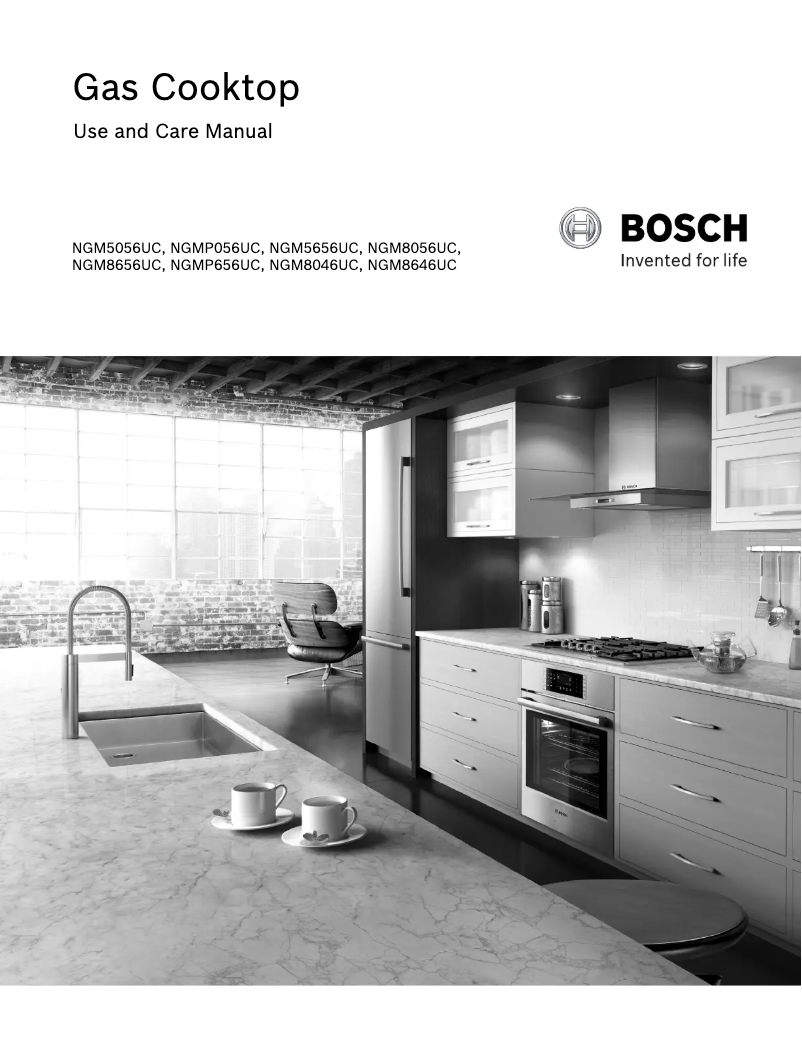 Page 1 de la notice Manuel utilisateur Bosch NGM5656UC