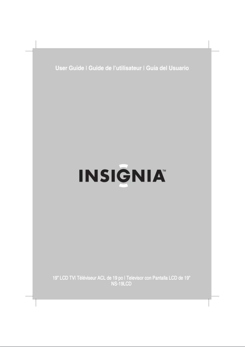 Page 1 de la notice Manuel utilisateur Insignia NS-19LCD